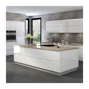 Ace <strong>Kitchen</strong> Cabinets <strong>Accessories</strong> Modern <strong>Kitchen</strong> Cabinets Complete Sets High Gloss <strong>Grey</strong> Lacquer <strong>Kitchen</strong> Cabinet - Product Image 1