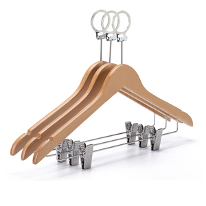 Crochet d'anneau de sécurité pour hôtel, Anti-vol, <span class=keywords><strong>cintre</strong></span> en <span class=keywords><strong>bois</strong></span>, vente en gros, 10 pièces - Product Image 1