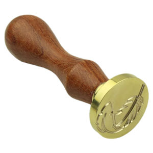 Personal isierte Hochzeit Wachs Siegel Stempel mit Blatt Lorbeer, benutzer definierte Wachs Siegel Kit, Hochzeits einladung Siegel Stempel - Product Image 1