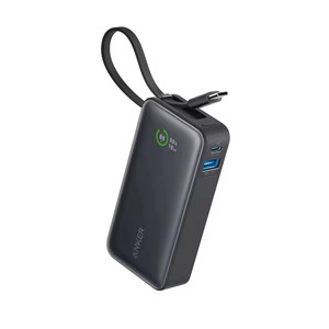 Banco de Energía <span class=keywords><strong>Anker</strong></span> Nano de 10000 mAh con Salida Máxima de 30 W, Carga Rápida, <span class=keywords><strong>Cargador</strong></span> <span class=keywords><strong>Portátil</strong></span> con Cable USB-C Integrado para iPhone y Samsung - Product Image 1