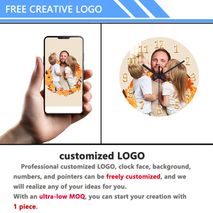 Tối Giản Sáng Tạo 10 Inch Hiện Đại Luminous Quay Số Tay Đồng Hồ Treo Tường Với Sáng Kỹ Thuật Số Thông Tư Nhựa Glow Đồng Hồ Treo Tường - Product Image 5