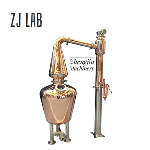 ZJM 50L Red Copper Pot Alcohol Distiller Copper Tube Moonshine Still Spirits Home Brew Whiskey Making