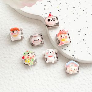 Nouveau Bracelet de Module italien détachable en acier inoxydable Crayon Shin <span class=keywords><strong>Chan</strong></span> série bricolage épissage élastique italie breloques pour Bracelet - Product Image 1