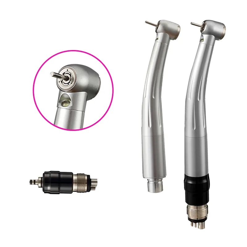 OEM 공장 가격 2/4 구멍 터빈 누름단추식 전쟁 고속 치과 led Handpiece 치과 장비