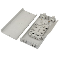 TC-F313 ABS Plastic 12 Fibers Splice OTB Box 2 in 6 Out PLC Splitter SC/UPC Singlemode Fiber Optic Distribution Box