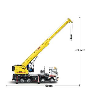 Reobrix 22007 <span class=keywords><strong>Grue</strong></span> Pneumatique Géante en Blocs de Construction, Ensemble de Véhicules d'Ingénierie Contrôlés par APP, Grand Jouet STEM de Construction, Cadeau - Product Image 6