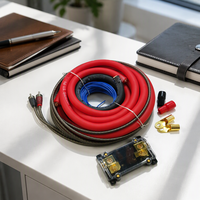 Kit de câblage pour amplificateur de voiture 0GA OFC |   Kit complet de câbles d'installation pour amplificateur de subwoofer audio de voiture avec porte-fusible ANL 200A