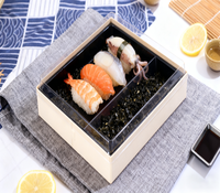 Papier d'art haut de gamme boîte-cadeau de sushi rigide fermeture magnétique recyclable réutilisable impression de logo personnalisé emballage alimentaire écologique