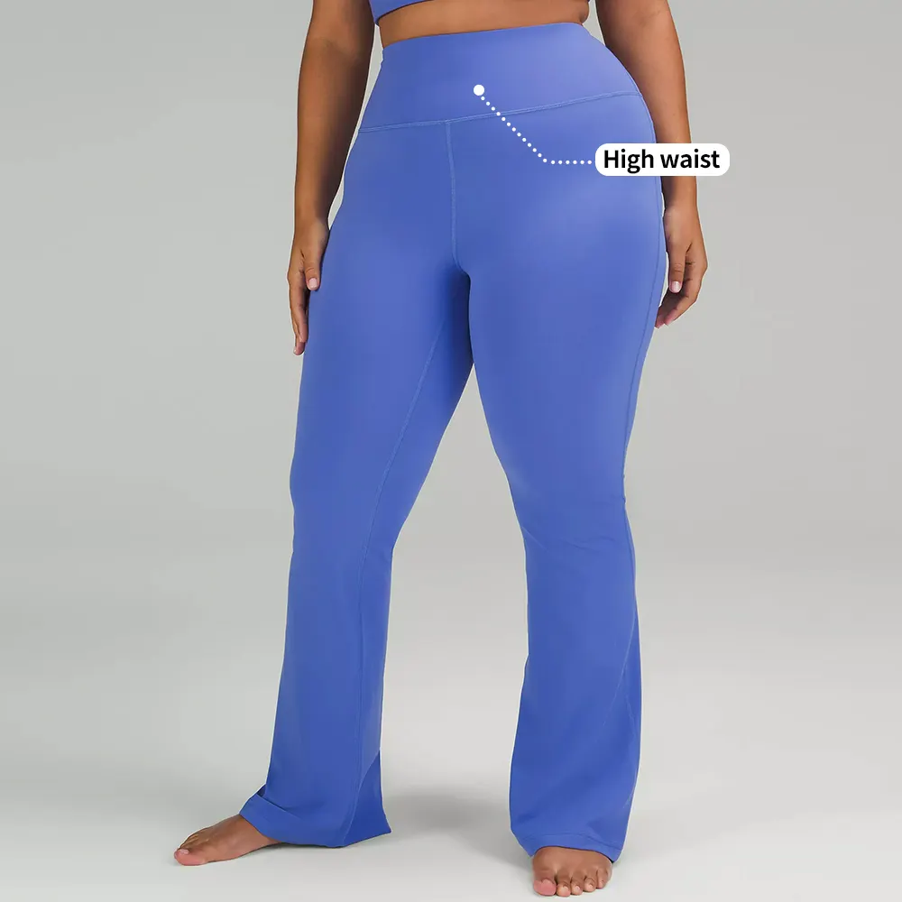 Flare Leggings Yoga Pants Women High Waist Wide Leg Pants Women Gym Sports Dance Trousers Plus Size Flared Workout Pant