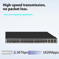 Switch Jaringan 48-Port Kapasitas 2.56 Tbps yang Mendukung LACP Lanjutan, Dapat Ditumpuk, S6735-S48X6C dengan Agregasi Tautan yang Ditingkatkan
