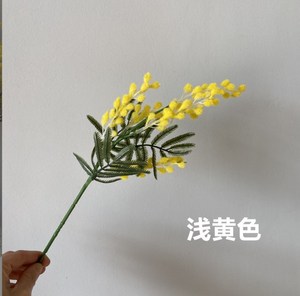 <span class=keywords><strong>Flor</strong></span> <span class=keywords><strong>de</strong></span> <span class=keywords><strong>Acacia</strong></span> artificial <span class=keywords><strong>de</strong></span> varios tamaños flocado Mimosa spray <span class=keywords><strong>flor</strong></span> <span class=keywords><strong>amarilla</strong></span> artificial para DIY Decoración <span class=keywords><strong>de</strong></span> mesa <span class=keywords><strong>de</strong></span> boda en casa - Product Image 3