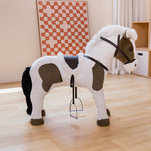 Vente directe d'usine, cadeau pour enfants, cheval en peluche assis - Product Image 4