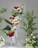Nouveau support à fleurs extérieur à plusieurs niveaux pour mariages, étagère haut de gamme pour fleuriste, présentoir pour seaux à fleurs