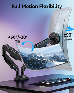 Soporte de Monitor Doble de 17-43 Pulgadas, Soporte de Monitor Premium de Movimiento Completo, Soporte de Monitor Dual Ultraancho - Product Image 5