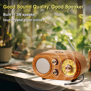 <span class=keywords><strong>Radio</strong></span> Retrò in Legno con Altoparlante |   FM/AM/SW |   Supporta TF/USB/AUX |   Audio stereo da 15W |   Decorazioni <span class=keywords><strong>Vintage</strong></span> Portatili per la Casa - Product Image 2