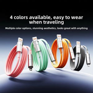 Nouveautés Câble de charge rapide 240W Type-C USB-A pour connecteurs 4-en-1 Câble de charge multifonctionnel - Product Image 5