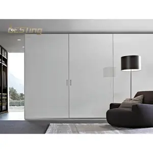 Luxury Bedroom Furniture Modern Simple 2 Door Designs Multifuncional Combination Pp Wardrobe