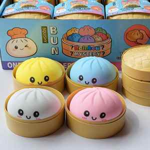 Trendy TPR Stress Release Cartoon Soft Dumpling <b>Squishy</b> Toy Steamed Bun Squeeze Decompression Toy Needoh <b>Squishy</b> Toy - Product Image 4