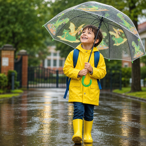 <span class=keywords><strong>Parapluie</strong></span> <span class=keywords><strong>transparent</strong></span> pour enfants, motif dinosaure mignon, durable, en PVC <span class=keywords><strong>transparent</strong></span>, pour usage quotidien en extérieur. - Product Image 1