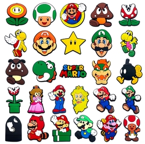 Breloques de Chaussures en PVC de Dessin Animé en Gros, Thème Bébé Boss, Décorations de Chaussures Super Mario pour Bijoux - Product Image 1