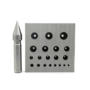 Outils de bijouterie, jeu de poinçons pour sertissage de bélière ronde, bloc de formage de bélière avec poinçon rond - Product Image 1