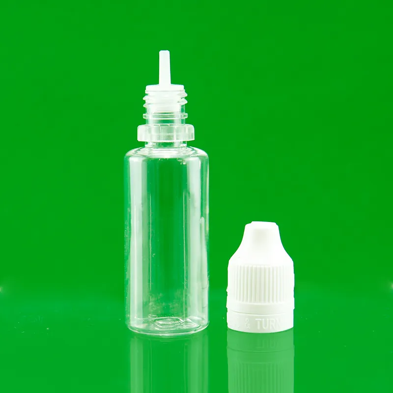 10ml 20ml imballaggio in plastica per animali domestici vuoto tappo di plastica bottiglie di olio liquido con tappo a prova di bambino