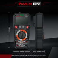 Multimeter Digital Genggam 3-Digit True RMS Portabel Fitur Cerdas Diagnostik Otomatis Peringkat 600V Aman Secara Intrinsik untuk Penggunaan Mobil
