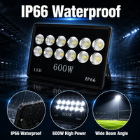 Lampu Sorot Olahraga LED Glanvy 300W 100lm/w PF>0.95 IP66 Aluminium Die-cast untuk Penerangan Area Lapangan Stadion Luar Ruangan Tiang Tinggi