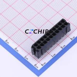 HC-MX3.0-<b>2</b>*10A Wire-to-Board <b>Pin</b> Header Through hole Component (THT),P=3mm <b>Connector</b> 2x10P 3mm Through Hole Micro-Fit (MX 3.0) - Product Image 1