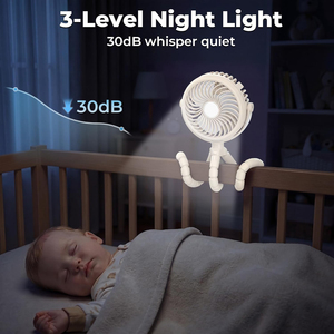 Flexible Adjustable Foldable Octopus Fan USB Tripod Baby <b>Mini</b> Portable Outdoor Electric Air <b>Cooler</b> Battery Powered Household RV - Product Image 3