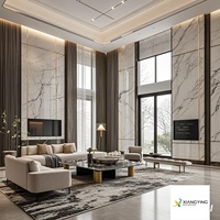 Panneau UV décoratif imperméable d'ardoise de marbre de PVC 1220*2440 pour le panneau de mur de décoration intérieure pour le plastique d'appartement d'hôpital 3mm