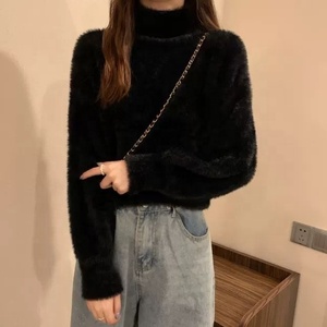 Nouvelles tendances Pull <span class=keywords><strong>blanc</strong></span> à col roulé avec bas épais <span class=keywords><strong>T</strong></span>-<span class=keywords><strong>shirt</strong></span> pour <span class=keywords><strong>femme</strong></span> - Product Image 5