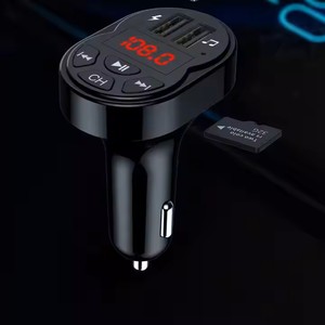 Transmisor FM para Auto 5.0, Receptor de Audio Manos Libres, Reproductor MP3, Soporte para Teléfono <span class=keywords><strong>con</strong></span> Ranura para Tarjeta SD, Cargador Rápido Dual USB 3.1A, Inalámbrico, 1 Año de Garantía - Product Image 4