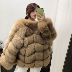 Abrigos de piel de zorro de lujo para <span class=keywords><strong>mujer</strong></span>, venta al por mayor de fábrica, chaqueta de piel de zorro Natural, <span class=keywords><strong>abrigo</strong></span> de piel de zorro Real para <span class=keywords><strong>mujer</strong></span> de invierno - Product Image 4