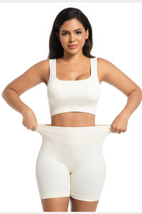 Completo Yoga Senza Cuciture a Vita Alta per <span class=keywords><strong>Donna</strong></span>, Stile Europeo e Americano, Reggiseno e Leggings Traspiranti ad Asciugatura Rapida - Product Image 5