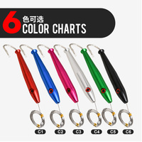 TEASER TR011-A NOUVEAU Leurre de pêche à la traîne en aluminium coloré, type Daisy Chain, pour la pêche en eau salée, leurre de pêche au gros gibier, ensembles de leurres