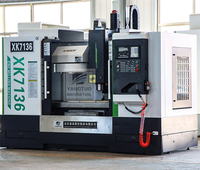 Fresadora cnc de escritorio con certificado CE, máquina de programación de 3 ejes, mini vertical XK7136