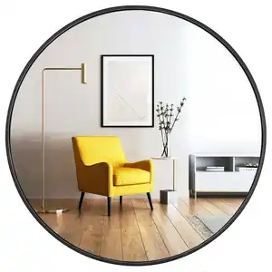 Modern round Glass Custom Framed Standing Dress Large full length body Salon Decor Floor Wall bath mirrors for Home Decor