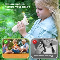 Microscope numérique portable pour enfants, exploration de la nature, grossissement haute définition 1000x, écran intégré, loupe portable