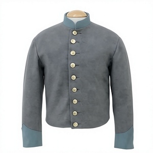 Chaqueta de Lana Vintage para Hombre, Cuello Alto, Reflectante, con Logotipo Personalizado, para Invierno y Actividades al Aire Libre - Product Image 1
