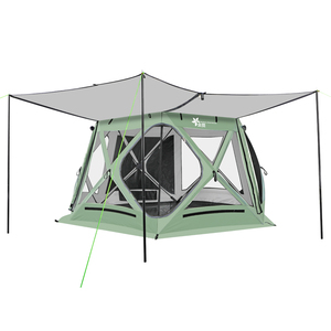 Nueva Carpa de Camping Impermeable Pop <span class=keywords><strong>Oxford</strong></span> Mejorada para <span class=keywords><strong>3</strong></span> Estaciones, con Estaca Hexagonal/Diamante, Una Habitación, Ventana Grande, Portátil - Product Image 2