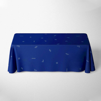 Tissu de bureau extensible de haute qualité de 6 pieds, couverture de table avec logo de taille personnalisée, couverture de table ajustée pour les fêtes de mariage et les salons professionnels