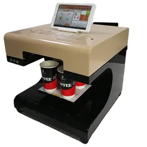 Comercial Automático Selfie Wifi vamos Arte Cappuccino Latte Espuma 3D Café Máquina de Impressão de Impressora