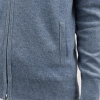 Sweat-shirt à capuche pour homme de haute qualité avec logo personnalisé, manches longues, fermeture éclair, en cachemire doux, tricoté, cardigan, sweat-shirt pour homme