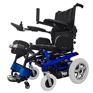 アームレストスタンドアップ電気車椅子フリップアップ快適な安全レグレストベルト付き - Product Image 1