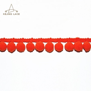 Bán buôn rắn Polyester <span class=keywords><strong>Pom</strong></span> <span class=keywords><strong>Pom</strong></span> ren nylon bóng tua cho rèm gối hàng thủ công quần áo - Product Image 3