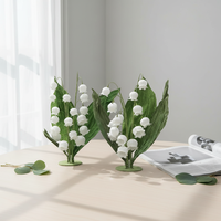 Fleurs en papier faites à la main, personnalisées, en forme de lys blanc, pour mariages, Pâques, Noël, Nouvel An, décorations de table pour la maison et les fêtes.