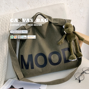 Alta Qualidade Grandes mulheres saco de compras capacidade ombro bolsa portátil senhora lona Tote Sacola de compras com zíper e bolso - Product Image 1