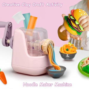 <strong>Kitchen</strong> <strong>Playdough</strong> Preschoolers Crafts Activity Noodle Maker Modeling Compound Clay Tool Kit for Kids Non-Toxic - Product Image 4
