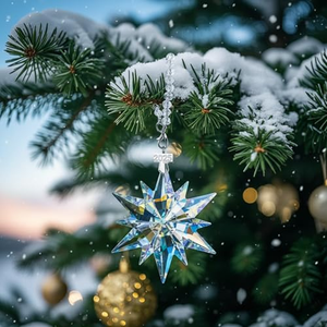 New Arrivals Transparent Xmas <b>Snowflake</b> <b>Decoration</b> Merry Christmas Tree Acrylic Pendant - Product Image 2